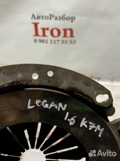 Сцепление renault logan 1.6 1.4 k7m k7j диск корзи