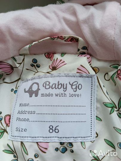 Куртка для девочки 86