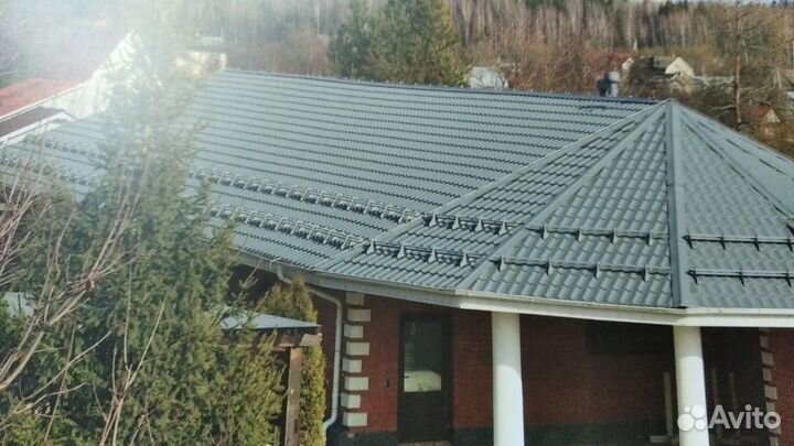 Снегозадержатель трубчатый RAL 6005 3м