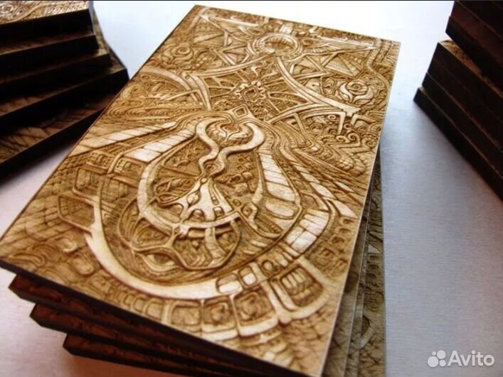 Лазерный станок по дереву, пластику