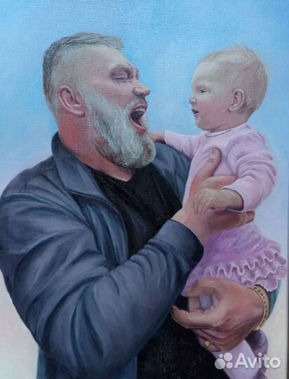 Портрет по фото на заказ маслом