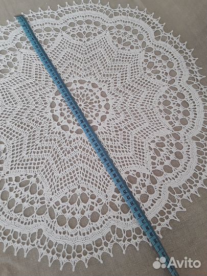 Салфетка вязаная кружево ручная работа
