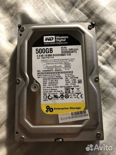 Жесткие диски Seagate, WD, Dell 500gb 1тб 3тб 6тб