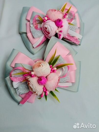 Банты для волос ручной работы