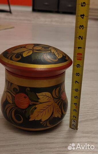 Бочонок для меда. Хохлома. Винтаж. СССР