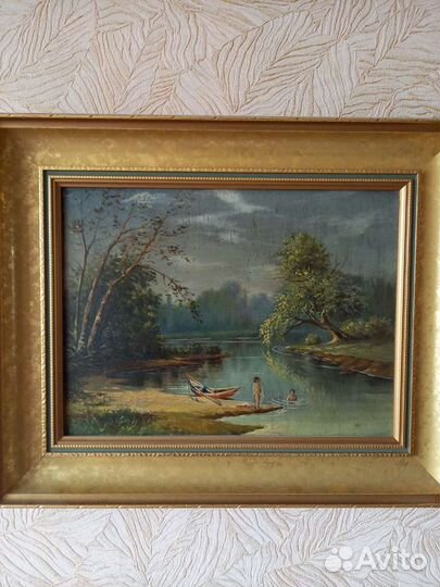 Картина маслом старая