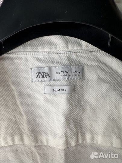 Рубашка белая zara на мальчика