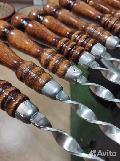 Шампура с деревянной ручкой