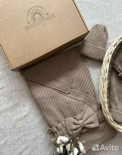 Комплект конверт на выписку весна - лето