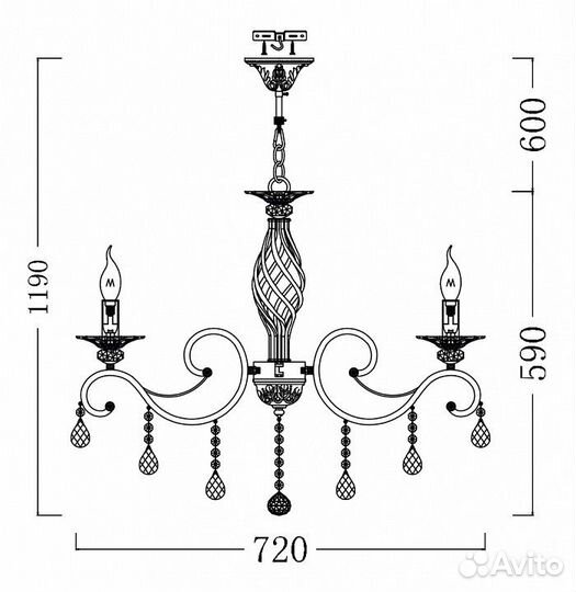 Люстра Maytoni ARM247-08-G