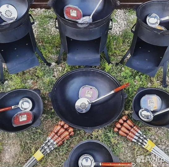 Казан чугун + печь + шумовка