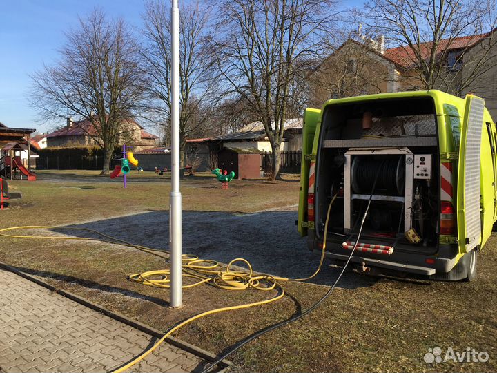 Прочистка канализации, устранение засоров 24/7