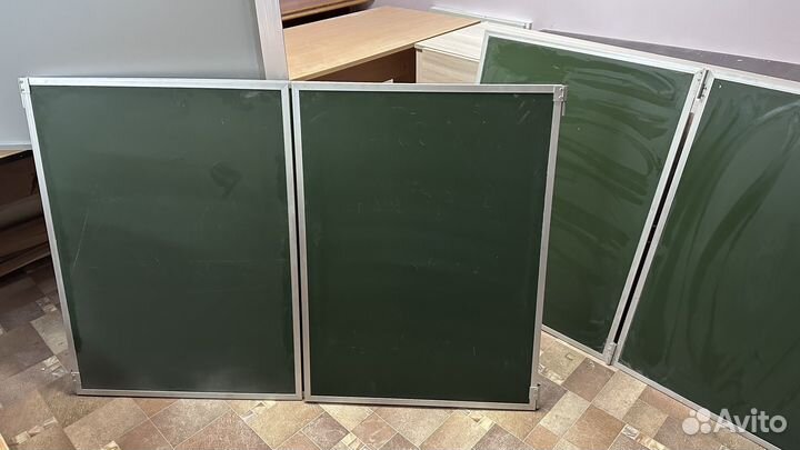 Доска школьная меловая 3-х элементная