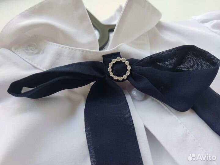 Блузка белая для девочки 122