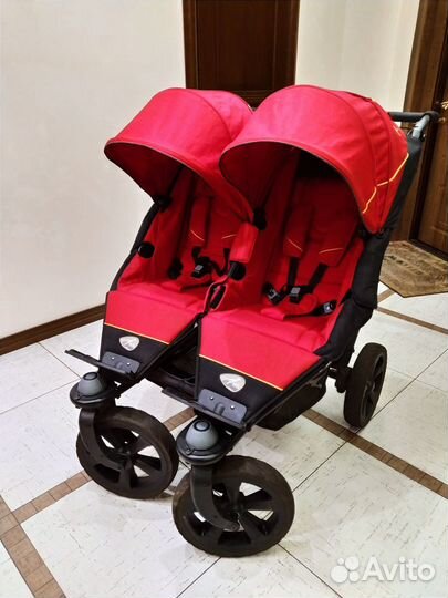 Детская коляска для двойни TFK Twin Trail 2 в 1