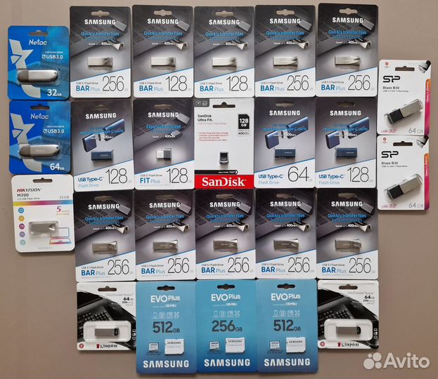 Samsung Bar Plus, FIT Plus, Ultra Fit 128гб 256гб