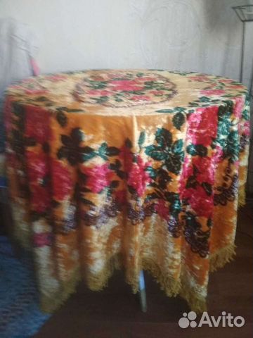 Плюшевая скатерть СССР
