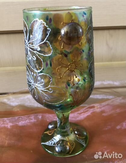 Бокал декоративный ручная роспись