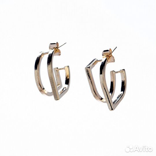 Серьги Moon Paris, Ringo, двойные полукольца, MR-2