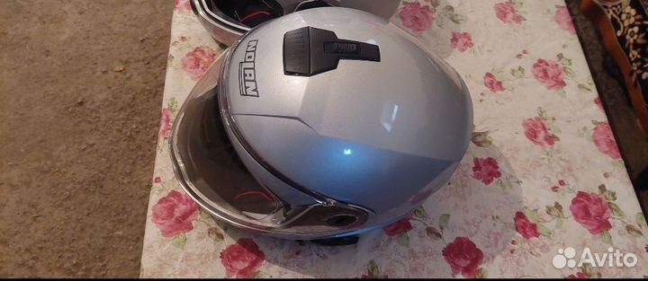 Мотошлем с гарнитурой L