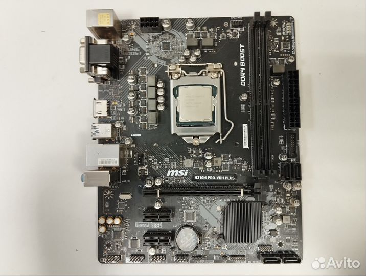 Материнская плата, процессор Intel Core i3-9100F