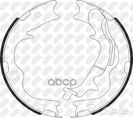 Колодки тормозные барабанные зад FN11009 NiBK