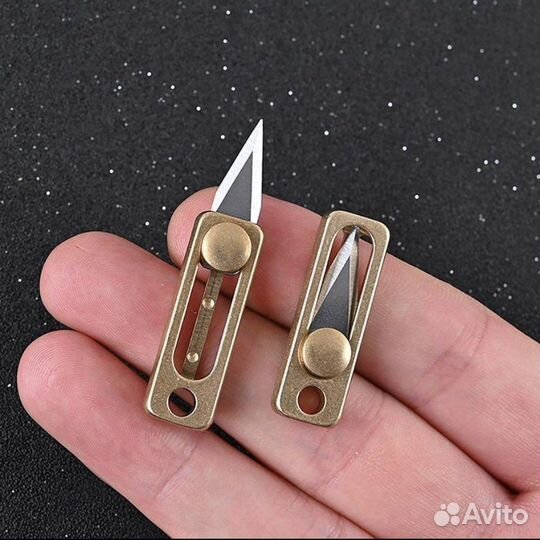 Карманный латунный мини нож