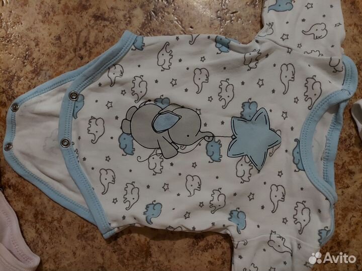 Вещи на девочку 1-6 месяцев пакетом