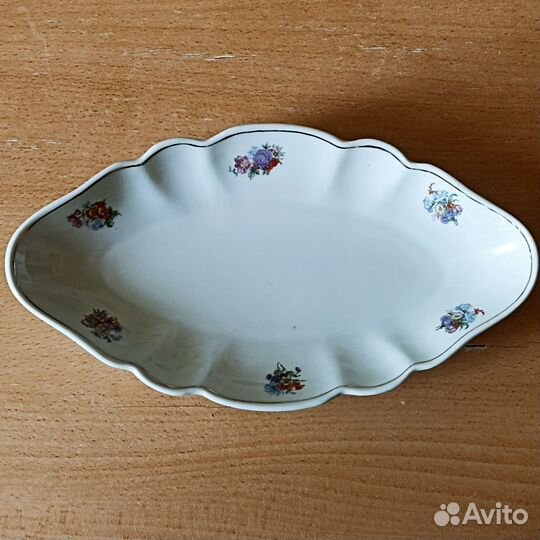 Селедочница. Фарфор. Дулево 1957 г. Вербилки. СССР