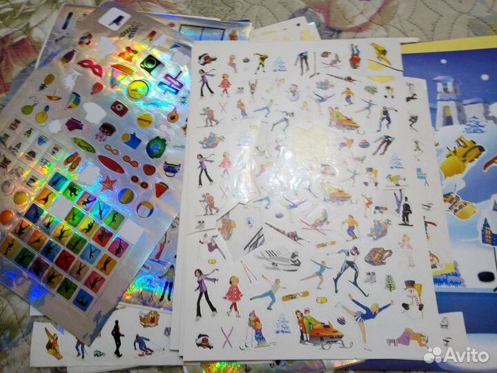 Наклейки бумажные детские