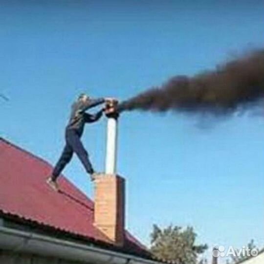 Вакумная чистка дымохода