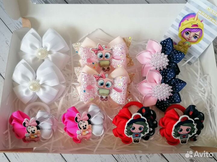 Бантики для волос ручной работы