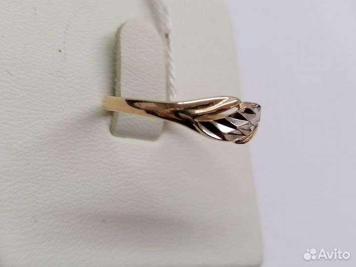 Золотое Кольцо без камня 585(Солнечный)