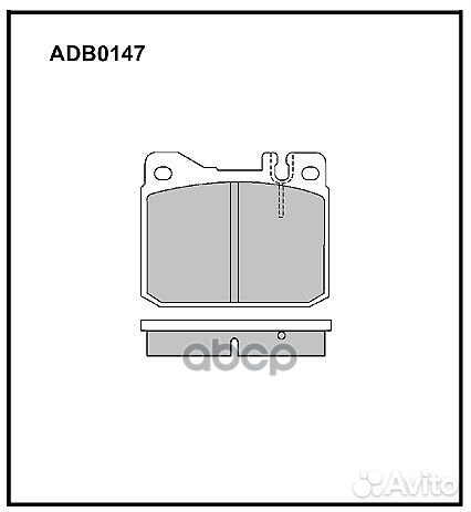 Колодки тормозные к-кт Allied Nippon ADB0147 AL