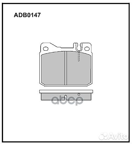 Колодки тормозные к-кт Allied Nippon ADB0147 AL