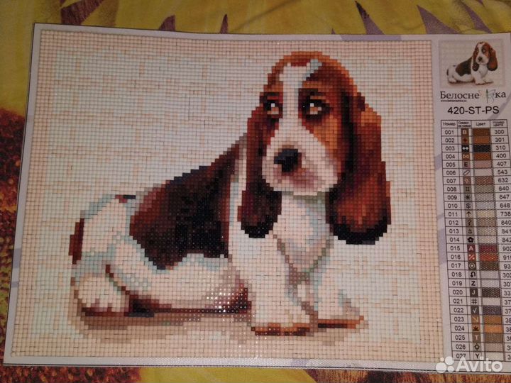 Готовая алмазная мозаика без подрамника