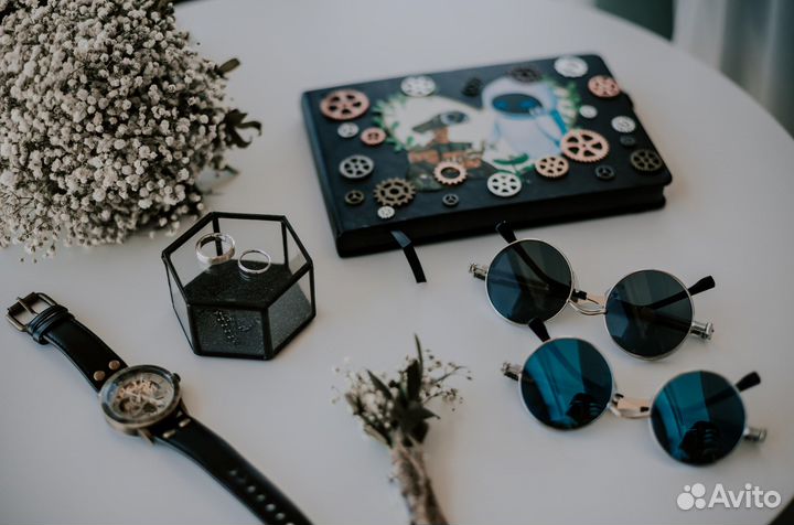 Геометрическая шкатулка для свадебных колец