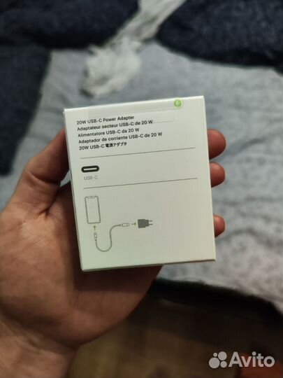 Блок питания Apple для iPhone 20w оригинал новый