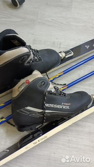 Лыжи беговые (классика), ботинки, палки