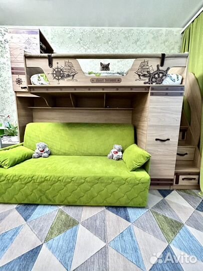 Детская кровать двухъярусная Корсар