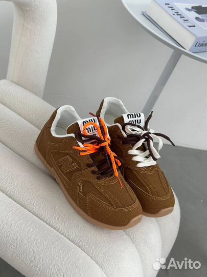 Кроссовки женские new balance miu miu