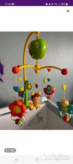 Детский музыкальный мобиль в кроватку