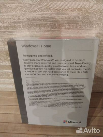 Windows 11 Лицензионный BOX USB с кодом активаци