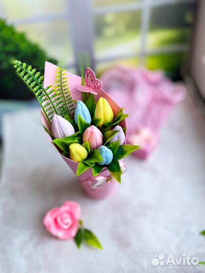 Букеты из мыла ручной работы