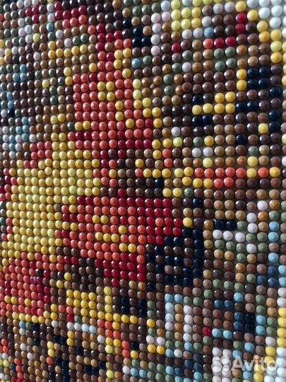 Картина слон из алмазной мозаики