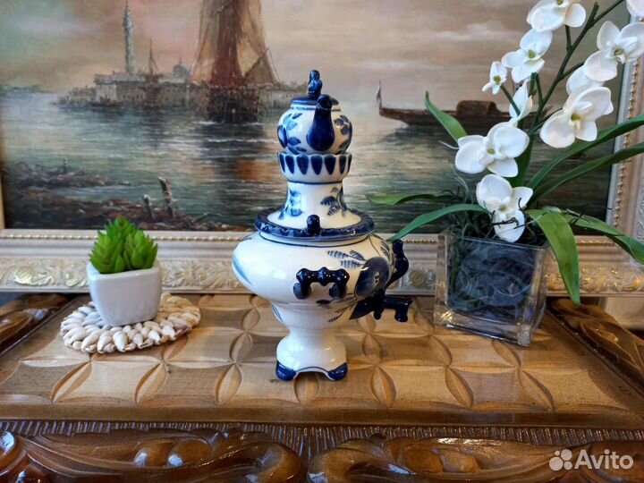 Самовар мини Гжель