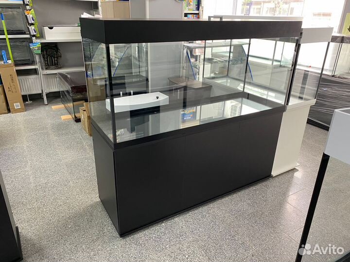 Аквариум 500л с тумбой (Черный)