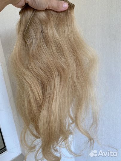 Волосы на заколках натуральные