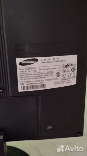 Монитор Samsung syncmaster 720N на запчасти