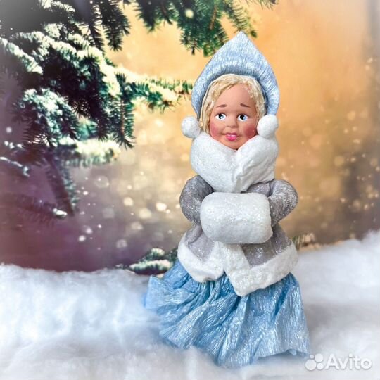 Елочные игрушки из ваты